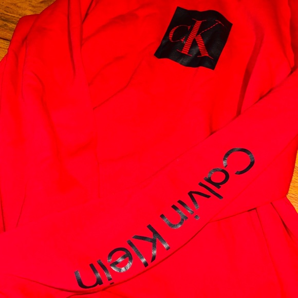 Men’s size Large Calvin Klein Hoodie in the color red - Picture 2 of 3